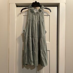 Indigo Soul Green Sleeveless Tunic